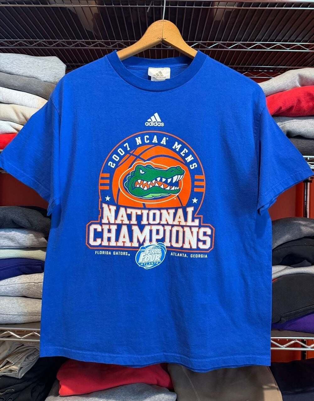 Adidas Florida Gators 2007 NCAA Men's National Champions T-Shirt Size L